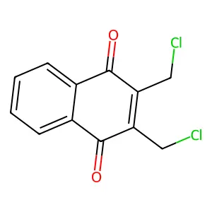 2,3-Bis(chloromethyl)-1,4-naphthoquinone structure