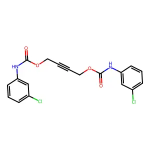 Carbanilic acid, 3-chloro-, 2-butenylene ester structure