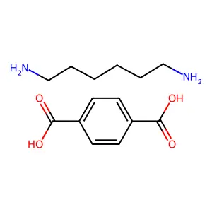 1,4-Benzenedicarboxylic acid, compd. with 1,6-hexanediamine (1:1) structure
