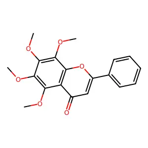 5,6,7,8-Tetramethoxyflavone structure