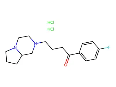 Azabuperone hydrochloride structure