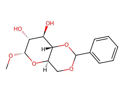 6-Methoxy-2-phenyl-4,4a,6,7,8,8a-hexahydropyrano[3,2-d][1,3]dioxine-7,8-diol structure
