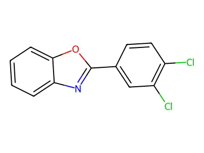 Benzoxazole, 2-(3,4-dichlorophenyl)- structure