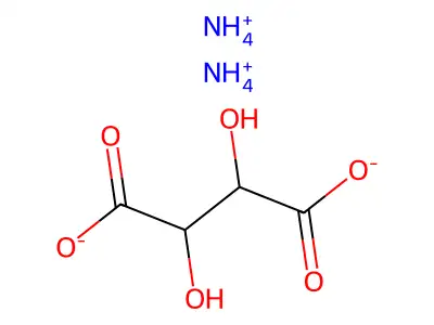 L-Tartaric acid (diammonium) structure