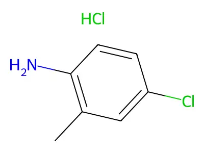 p-Chloro-o-toluidine hydrochloride structure