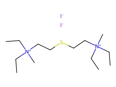 Ammonium, thiodiethylenebis(diethylmethyl-, diiodide structure