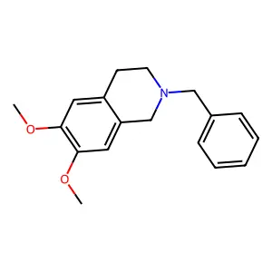 2-Benzyl-6,7-dimethoxy-1,2,3,4-tetrahydroisoquinoline structure