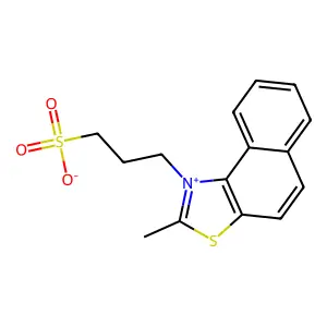 naphtho(1,2-d)thiazolium, 2-methyl-1-(3-sulfopropyl)-, inner salt structure
