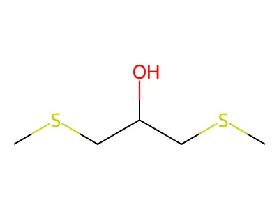 1,3-Bis(methylthio)-2-propanol structure