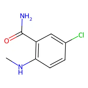 Benzamide, 5-chloro-2-(methylamino)- structure