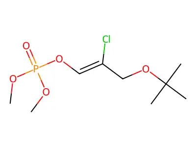 [2-Chloro-3-[(2-methylpropan-2-yl)oxy]prop-1-enyl] dimethyl phosphate structure