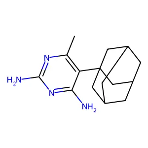 2,4-Diamino-5-adamantyl-6-methylpyrimidine structure