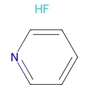 Pyridine, hydrofluoride (1:1) structure