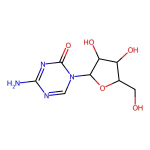 4-Amino-1-pentofuranosyl-1,3,5-triazin-2(1H)-one structure