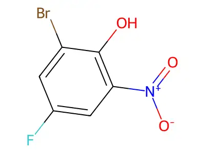2-Bromo-4-fluoro-6-nitrophenol structure