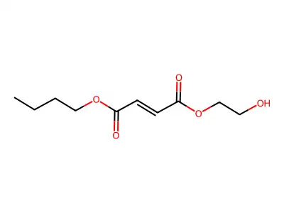 2-Butenedioic acid (2E)-, butyl 2-hydroxyethyl ester structure