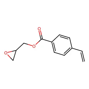 Oxiranylmethyl p-vinylbenzoate structure