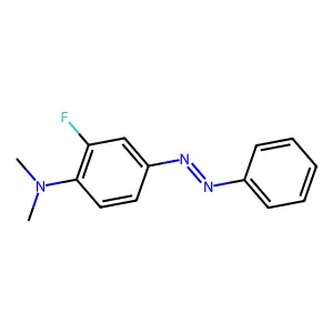 2-Fluoro-4-dimethylaminoazobenzene structure