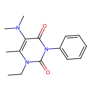 Uracil, 5-(dimethylamino)-1-ethyl-6-methyl-3-phenyl- structure