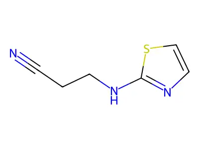 3-(Thiazol-2-ylamino)propanenitrile structure