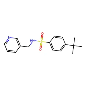 4-(1,1-Dimethylethyl)-N-(3-pyridinylmethyl)benzenesulfonamide structure