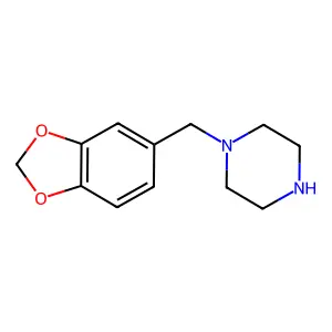 1-Piperonylpiperazine structure