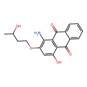 9,10-Anthracenedione, 1-amino-4-hydroxy-2-(3-hydroxybutoxy)- structure