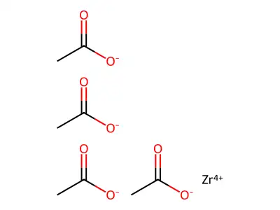 Zirconium(2+) acetate structure