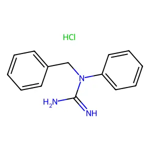 Guanidine, 1-benzyl-1-phenyl-, hydrochloride structure