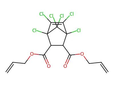 Diallyl chlorendate structure