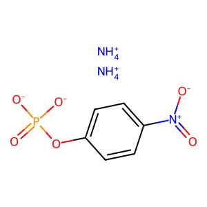 Phosphoric acid, mono(4-nitrophenyl) ester, ammonium salt (1:2) structure