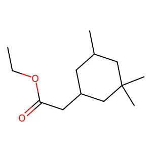 Ethyl 3,3,5-trimethylcyclohexaneacetate structure