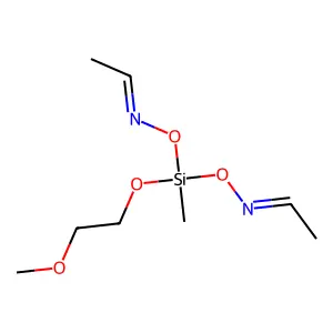 Acetaldehyde, O,Oa(2)-[(2-methoxyethoxy)methylsilylene]dioxime structure