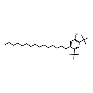 Phenol, 2,4-bis(1,1-dimethylethyl)-5-pentadecyl- structure