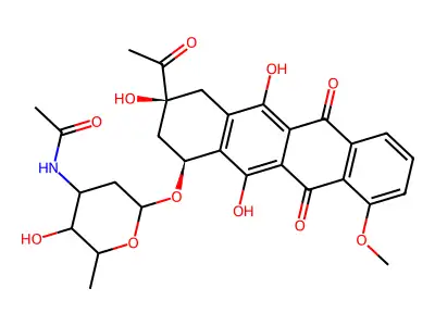N-Acetyldaunomycin structure