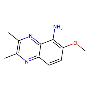 5-Quinoxalinamine, 6-methoxy-2,3-dimethyl- structure