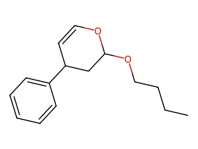 2H-Pyran, 2-butoxy-3,4-dihydro-4-phenyl- structure