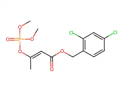 (2,4-Dichlorophenyl)methyl 3-dimethoxyphosphoryloxybut-2-enoate structure