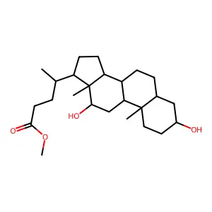 Methyl 3,12-dihydroxycholan-24-oate structure