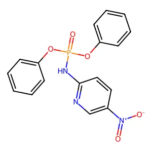 Diphenyl(5-nitro-2-pyridyl)phosphoramidate structure