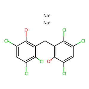 Hexachlorophene disodium structure