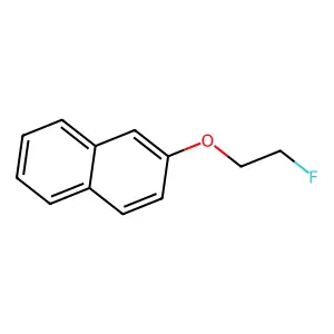 Naphthalene, 2-(2-fluoroethoxy)- structure