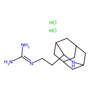 4-Azatricyclo(4.3.1.1(sup 3,8))undecane, 4-(2-guanidinoethyl)-, dihydrochloride structure