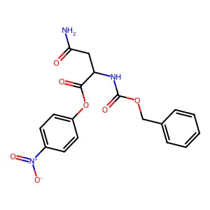 4-nitrophenyl N2-[(benzyloxy)carbonyl]-L-asparaginate structure