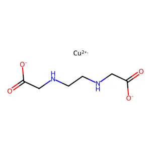 Copper, [[N,N'-1,2-ethanediylbis[glycinato-kappaN,kappaO]](2-)]- structure