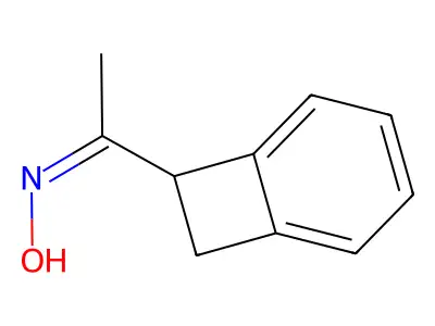 N-[1-(7-bicyclo[4.2.0]octa-1,3,5-trienyl)ethylidene]hydroxylamine structure