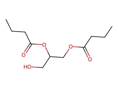 1,1'-(2-Hydroxy-1,3-propanediyl) dibutanoate structure