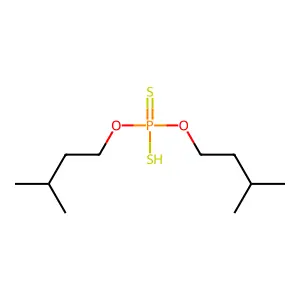 1-Butanol, 3-methyl-, 1,1'-(hydrogen phosphorodithioate) structure