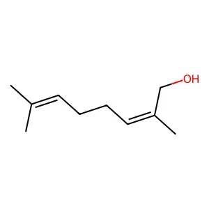 2,6-Octadien-1-ol, 2,7-dimethyl-, (2E)- structure