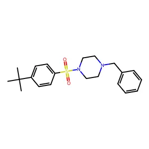 1-Benzyl-4-(4-tert-butylphenyl)sulfonylpiperazine structure